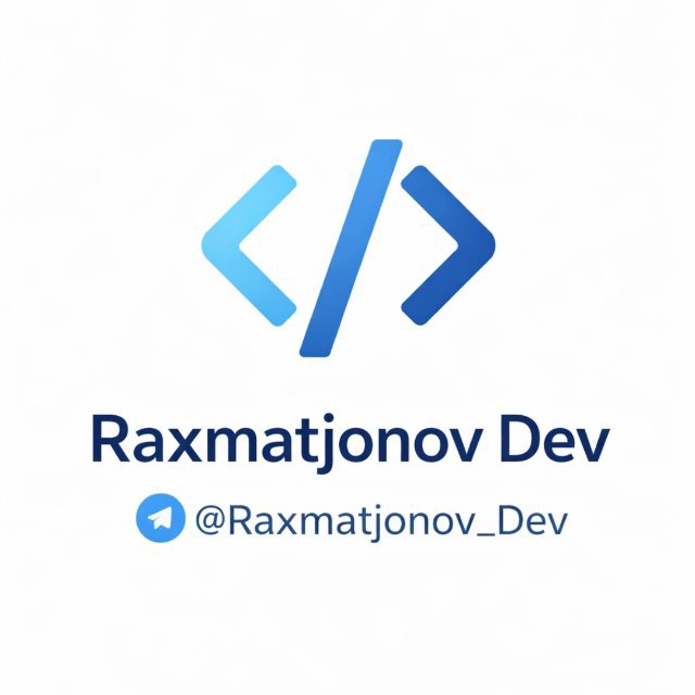 Jahongir Raxmatjonov (Raxmatjonov Dev) Full Stack Developer Uzbekistan